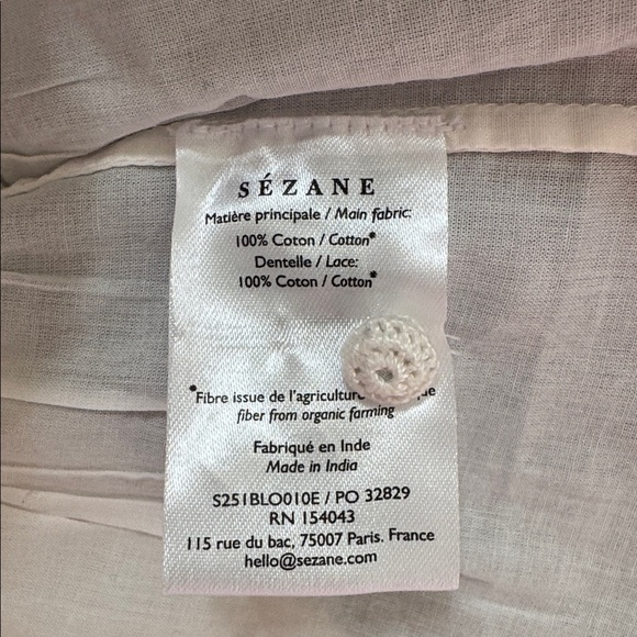 SEZANE cotton blouse - Picture 9 of 9